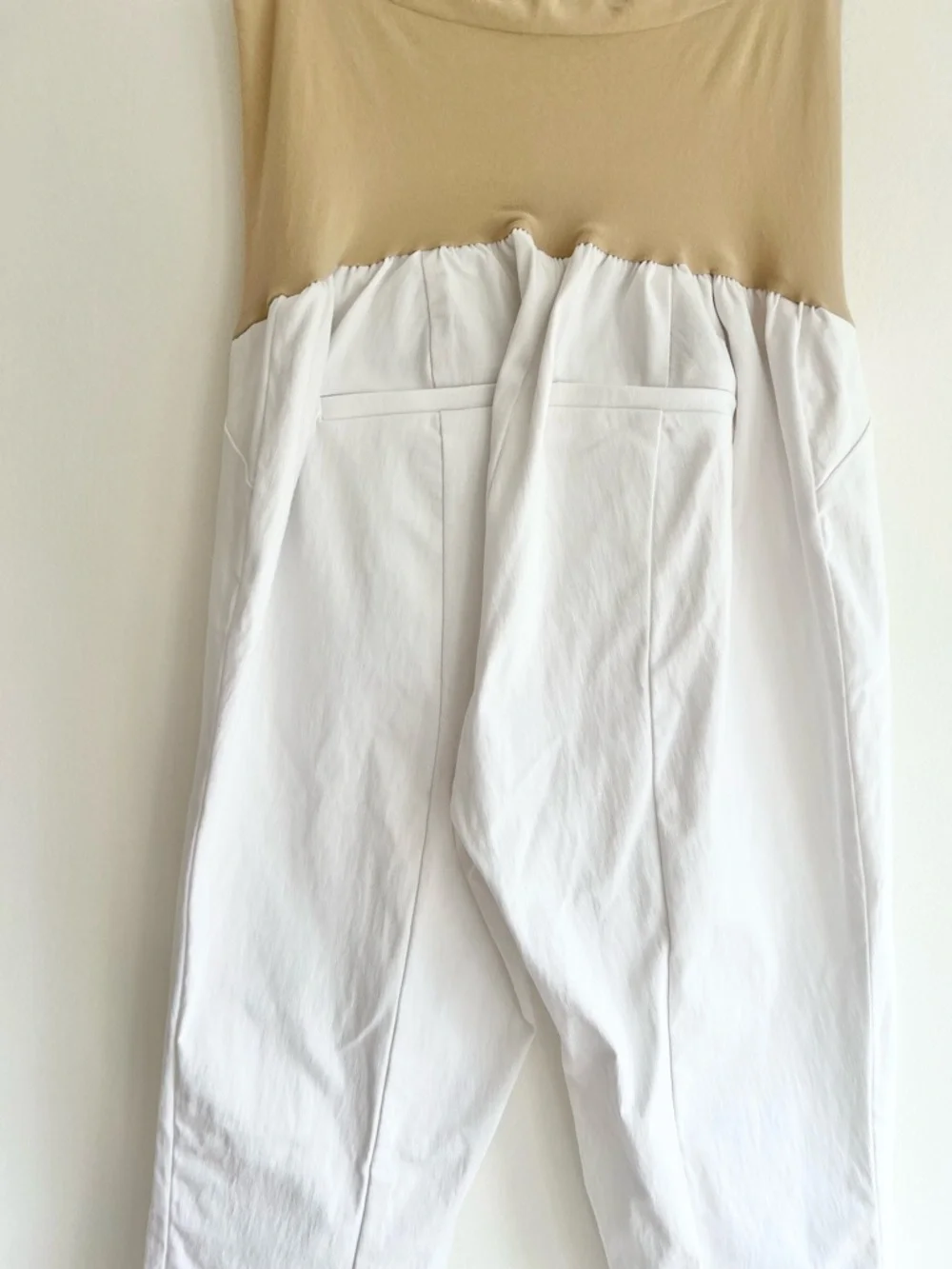 Motherhood Maternity White Casual Pull-On Dress Pants | Women’s Large